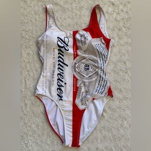 Budweiser Logo One Piece Swimsuit
